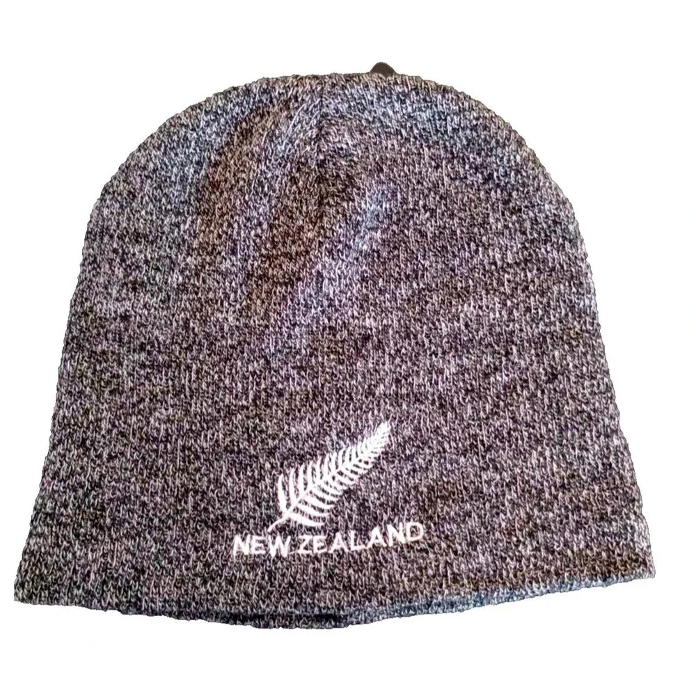 New Zealand Beanie Hat Cap Black Size Adult Unisex
